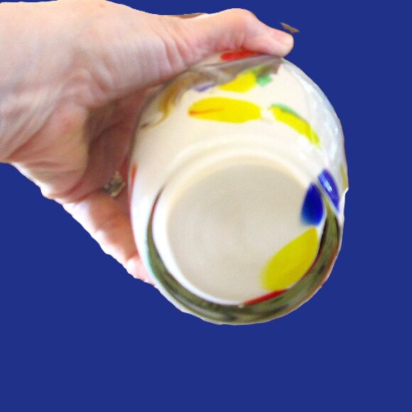 Vintage Art glass "Snowflake" series by Dalian Glass Co. circa 1960s - Picture 5 of 6